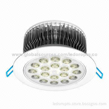 LD 18W LED Ceiling Light with 48 Pieces Aluminum Fins, Bridgelux/Epistar/EpiLEDs Chip